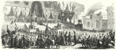 Coronation of Leopold I, King of the Belgians by European School