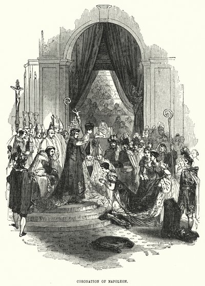 Coronation of Napoleon by European School