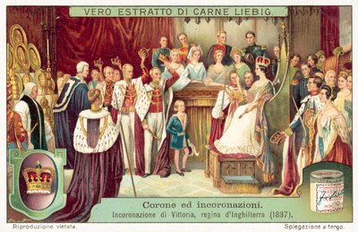 Coronation of Queen Victoria by European School