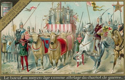 Cows in the Middle Ages by European School