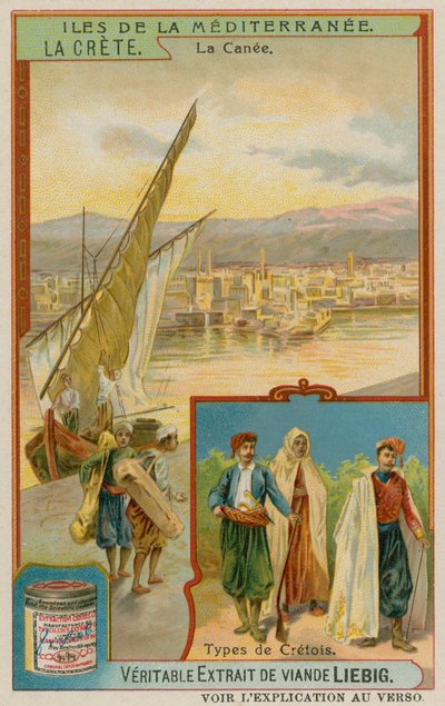 Crete: The City of Chania and Typical Cretans by European School