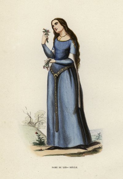 Lady of the 13th Century by European School