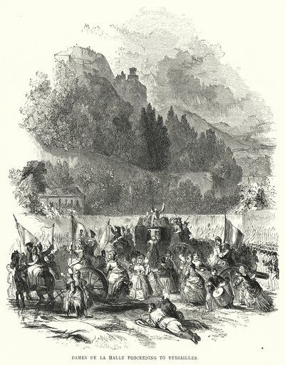 Dames de la Halle Proceeding to Versailles by European School