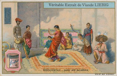 Dance of the dancing-girls in Hindustan by European School