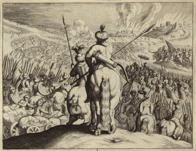 David Defeating the Ammonites by European School