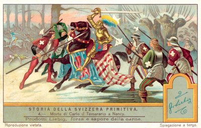 Death of Charles the Bold at the Battle of Nancy by European School