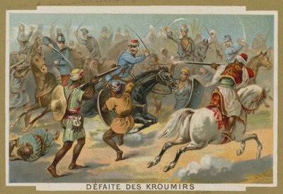 Defeat of the Kroumirs by the French, Tunisia, 1881 by European School