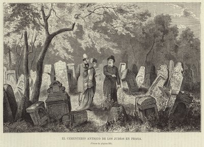 The Old Jewish Cemetery in Prague by European School