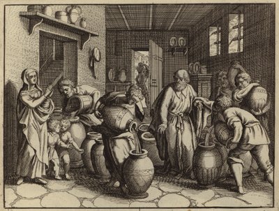 Elisha Multiplying the Oil to Relieve the Debts of the Prophet