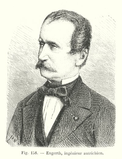 Engerth, Austrian Engineer (engraving) by European School