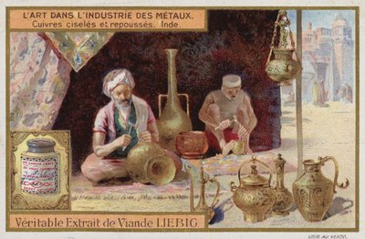 Engraved and Tooled Copper, India by European School
