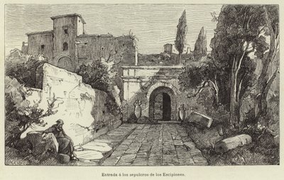 Entrance to the Tombs of the Scipios by European School