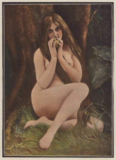 Eve, in the Garden of Eden by European School
