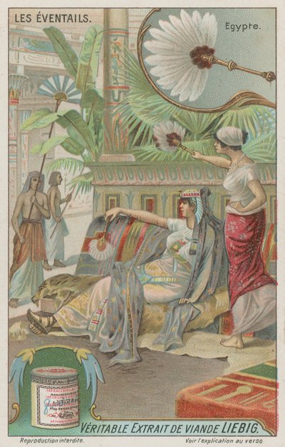 Fans in Ancient Egypt by European School
