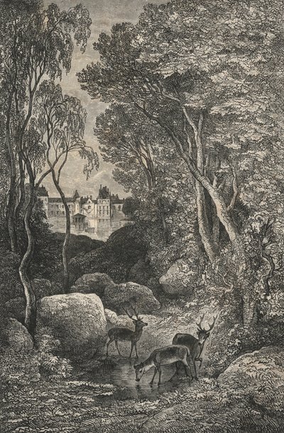 Fontainebleau (engraving) by European School