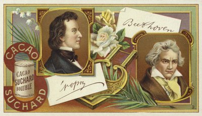 Frederic Chopin and Ludwig van Beethoven by European School
