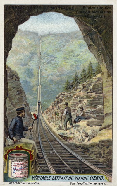 Funicular railway in the Catskill Mountains, New York, USA by European School