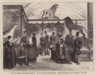 Fur goods section at the Berlin Exhibition Of Trade And Industry, Germany by European School
