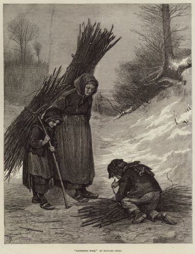 Gathering Wood by European School