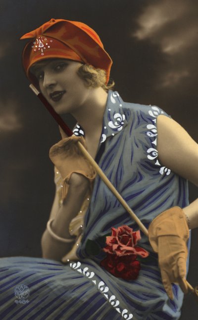 Girl Holding a Cane by European School
