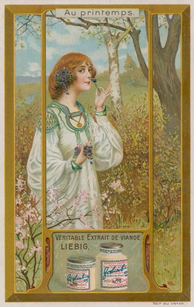 Girl with Violets by European School