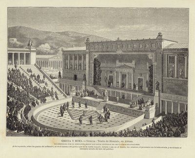Theatre of Dionysus in Athens by European School