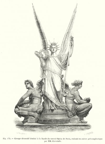 Decorative Group Intended for the Facade of the New Opera of Paris, Executed in Galvanoplastic Copper by MM Christofle by European School