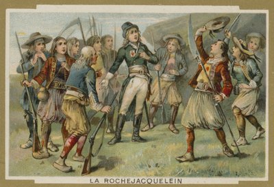 Henri de la Rochejacquelein addressing his soldiers, Vendee Revolt, French Revolution by European School
