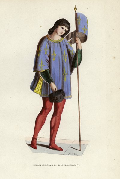 Herald Announcing the Death of Charles VI by European School