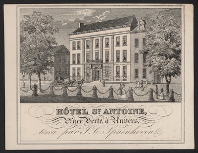Hotel St Antoine, Anvers, Antwerp, J C Spaenhoven by European School