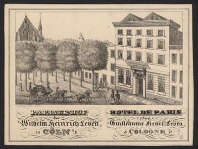 Hotel Trade Card by European School