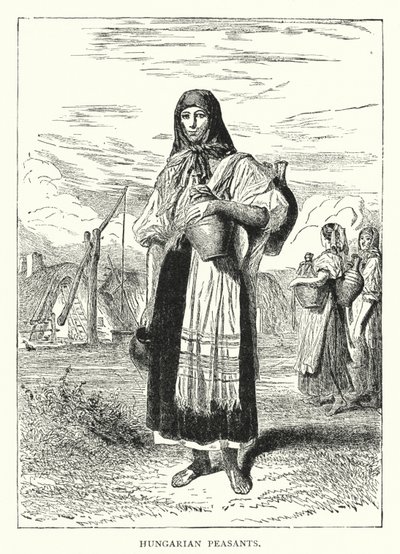 Hungarian Peasants by European School