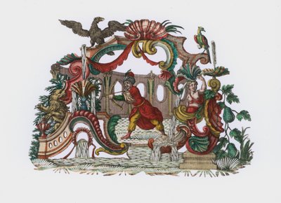 Indian or Persian Prince Hunting a Lion by European School