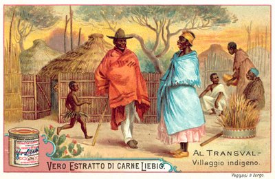 Indigenous village in the Transvaal by European School