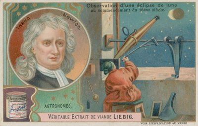 Isaac Newton and a Lunar Eclipse by European School