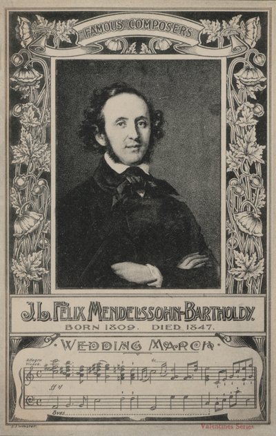 J L Felix Mendelssohn-Bartholdy, Portrait by European School