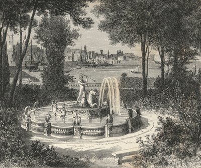Doria Gardens (engraving) by European School