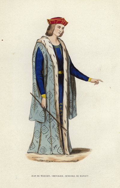 Jean de Werchin, Knight, Seneschal of Hainaut by European School
