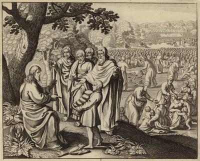 Jesus Christ Feeding the Five Thousand by European School