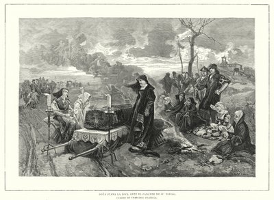 Joanna of Castile before the coffin of her husband, Philip the Fair, Duke of Burgundy by European School