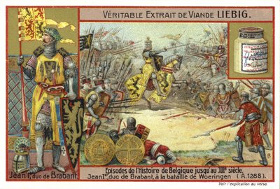 John I, Duke of Brabant, at the Battle of Woeringen, 1288 by European School