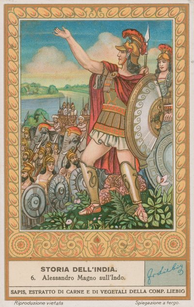 King Alexander the Great in India by European School