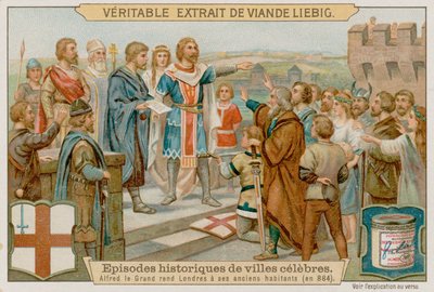 King Alfred the Great Turns the Danes Out of London in 884 AD by European School