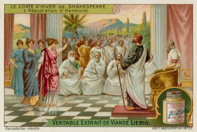 King Leontes Accuses Queen Hermione of Infidelity by European School