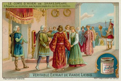 King Polixenes Reconciles with Perdita and Prince Florizel by European School
