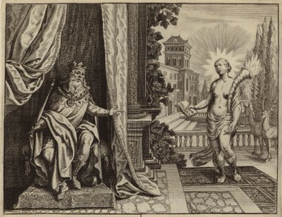King Solomon composing the Song of Songs in ecstasy by European School