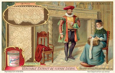 Lace Maker of Le Puy, France by European School