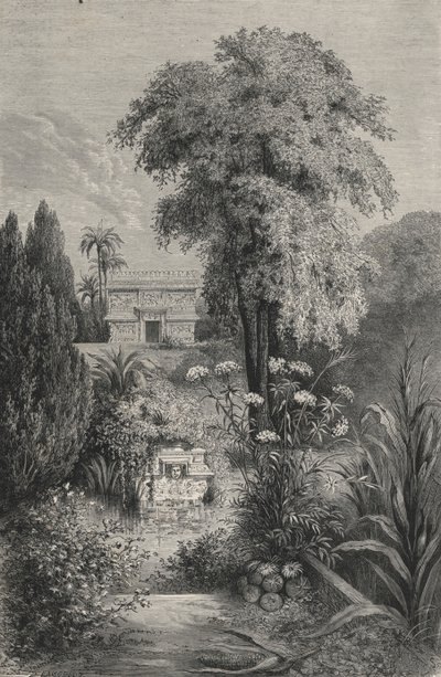 The Paradise of Quetzalcoatl (engraving) by European School