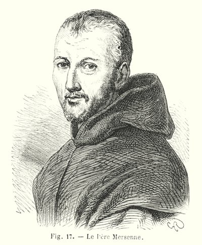 Father Mersenne (engraving) by European School