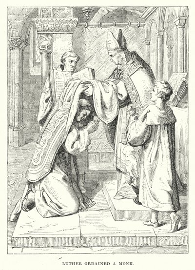 Luther ordained a monk by European School